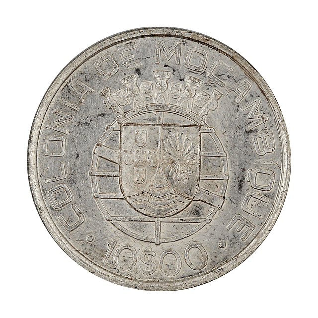 Moçambique - 10 Escudos 1938 Prata