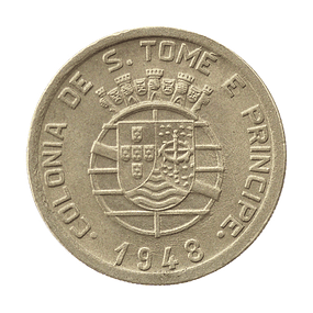 São Tomé e Principe - 50 Centavos 1948 Alpaca