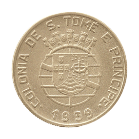 São Tome e Príncipe - 1 Escudo 1939 Cupro-Níquel