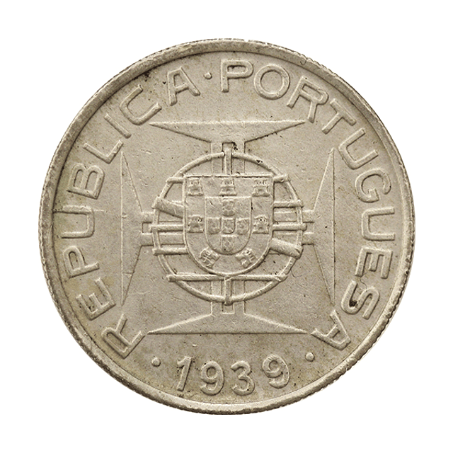 São Tome e Príncipe - 5 Escudos 1939 Prata