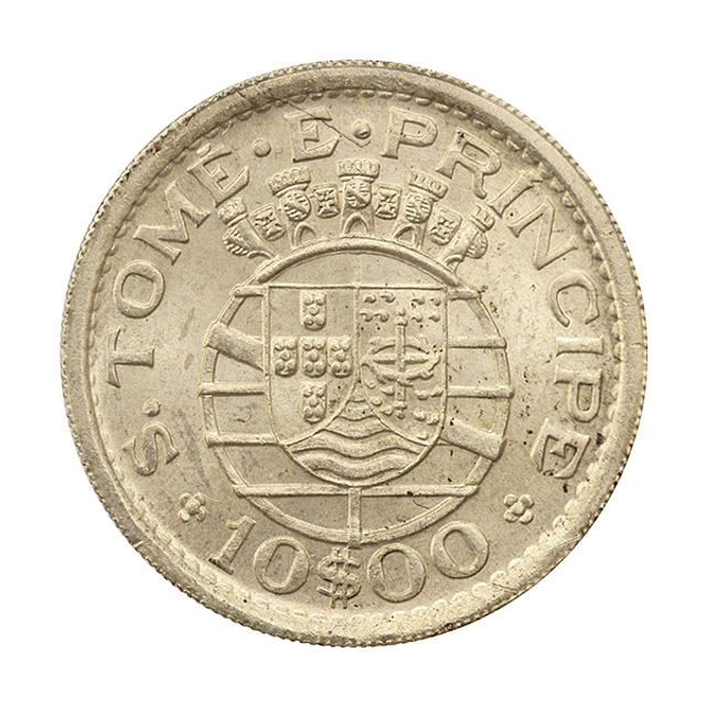 São Tome e Príncipe - 10 Escudos 1951 Prata