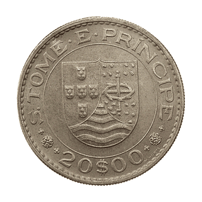São Tome e Príncipe - 20 Escudos 1971 Cupro-Níquel