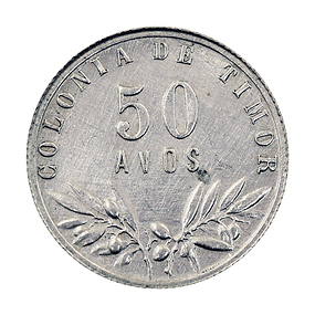 Timor - 50 Avos 1951 Prata