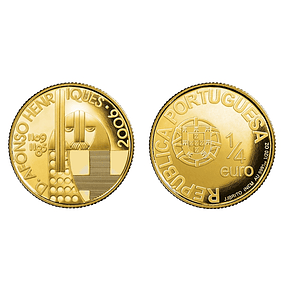 Ouro - 1/4 Euro D. Afonso Henriques