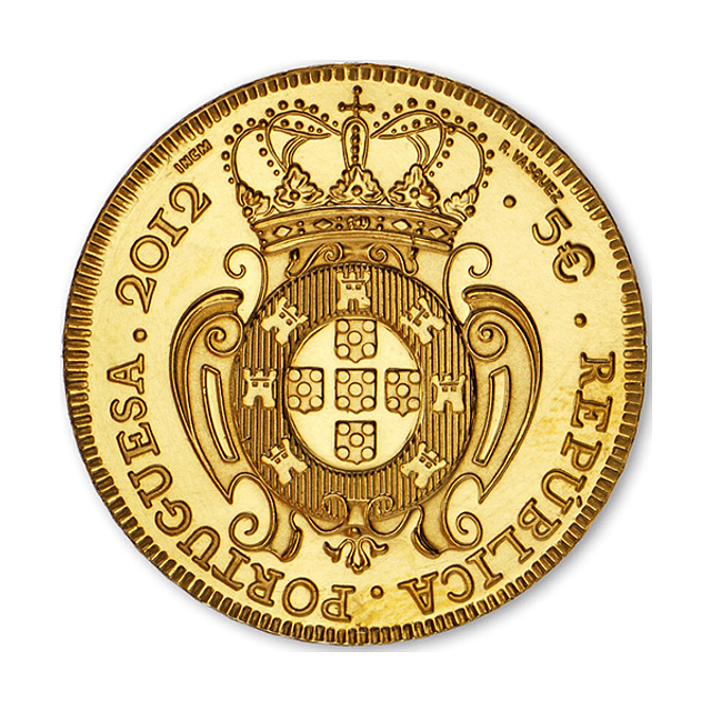 Ouro - 2.50 Euro D. João V Peça 2012