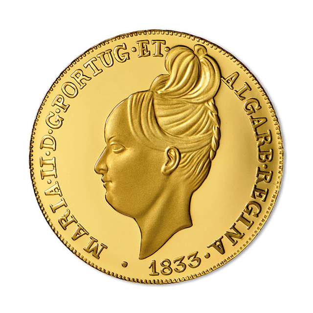 Ouro - 5.00 Euros D. Maria II Degolada 2013