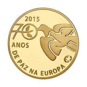 Ouro - 2.50 Euros 70 Anos da Paz na Europa 2015