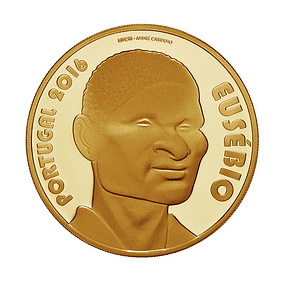 Ouro - 7.50 Euros Heróis do Desporto - Eusébio 2016