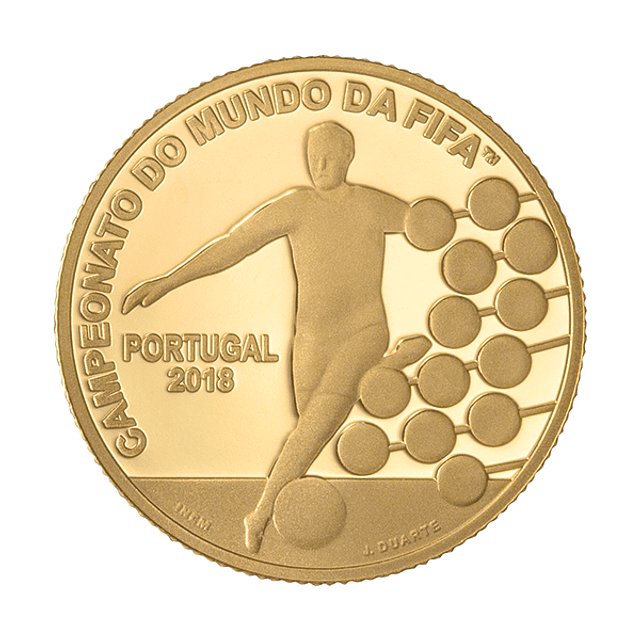 Ouro - 2.50 Euros Campeonato do Mundo da Fifa 2018