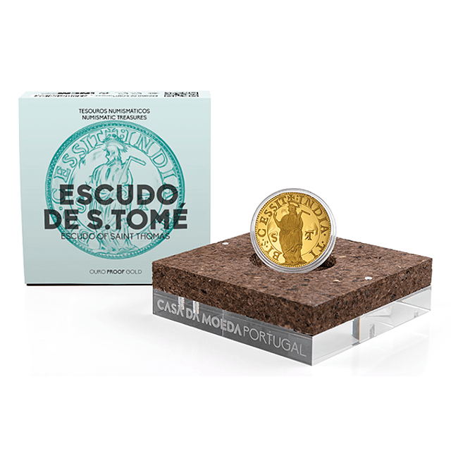 Ouro - Tesouros Numismáticos - Escudo de S. Tomé 2021