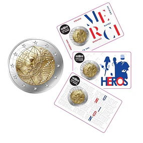 França - Set 3 Moedas Investigação Médica 2020