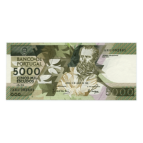 5000 Escudos Antero Quental 06.07.1989