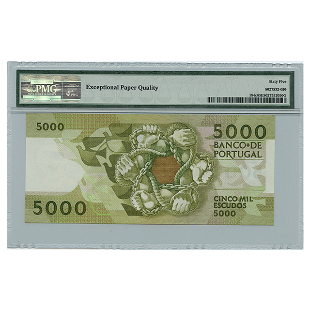 5000 Escudos Antero Quental 12.02.1987 - MS65