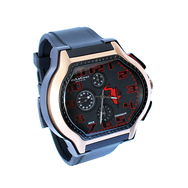 DeLaCour City Ego Chrono Ed. Limitada Aço/Ouro Rosa