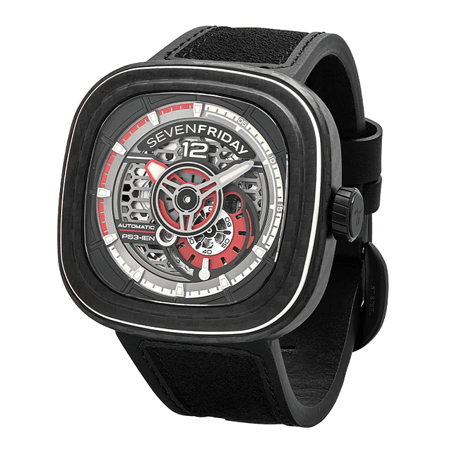 Sevenfriday Ref. PS3/02 "Ruby Carbon" 