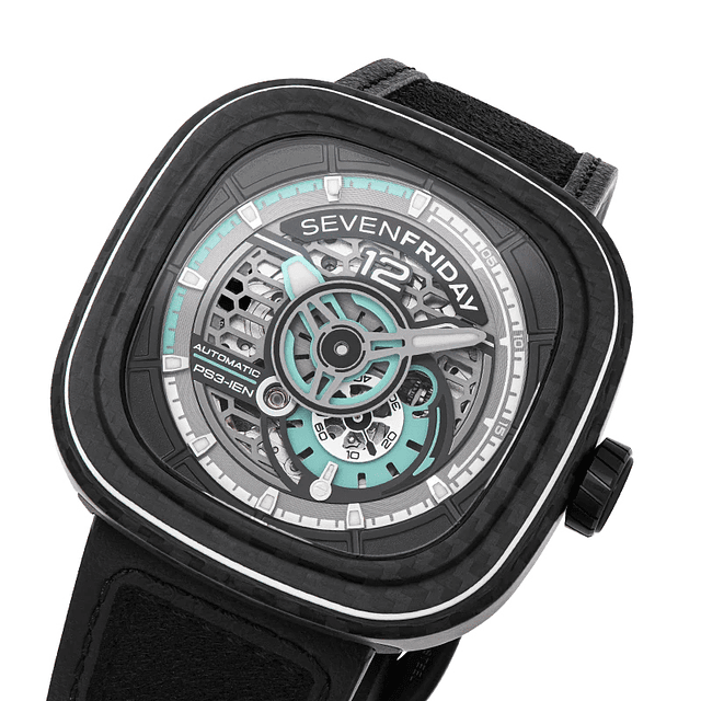 Sevenfriday Ref. PS3/01 "Jade Carbon" 