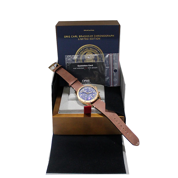 Imagem 12 de Oris Carl Brashear Chronograph Edição Limitada