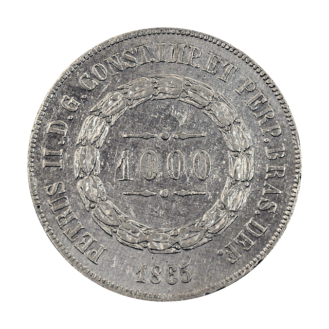 Brasil - 1000 Reis 1865 Prata