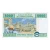 África Central 5000 Francs 2002