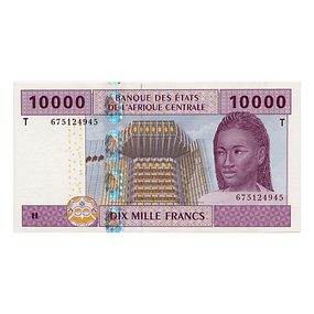 África Central 10000 Francs 2002