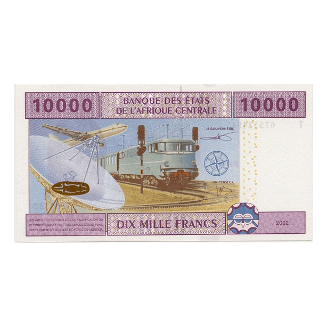 África Central 10000 Francs 2002