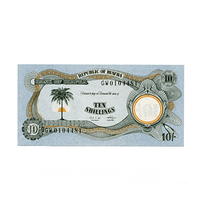 Biafra 10 Shillings 1968-69 P.4