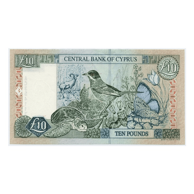 Chipre 10 Liras 1998
