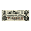EUA - 1850-60 3 Dollars Corn Exchange Bank, Wisconsin