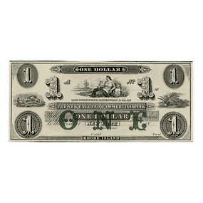 EUA - 1800´s Dollar The New England Comercial Bank