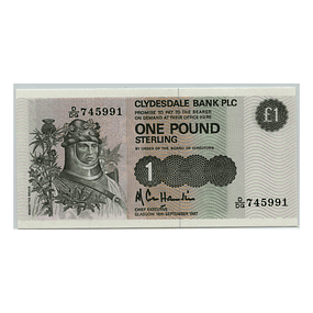 Escócia 1 Pound 1987