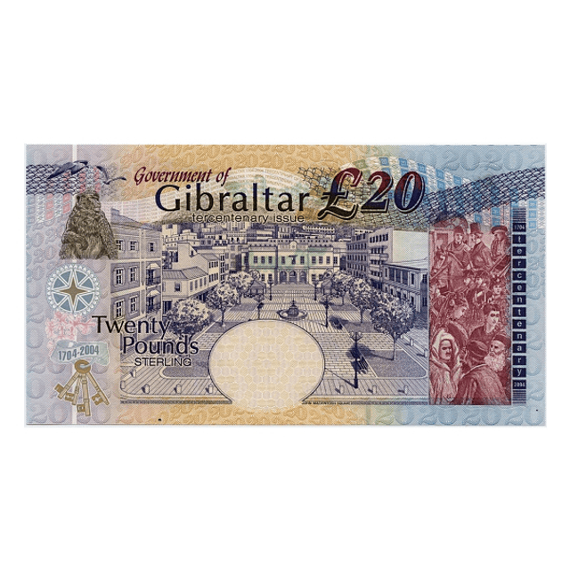 Gibraltar 20 Pounds 2004