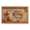 Islândia 5 Krone 1957