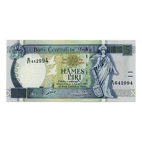 Malta 5 Lira 1967