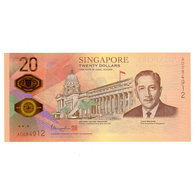 Singapura 20 Dollar 2019