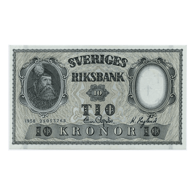 Suécia 10 Kronor 1958