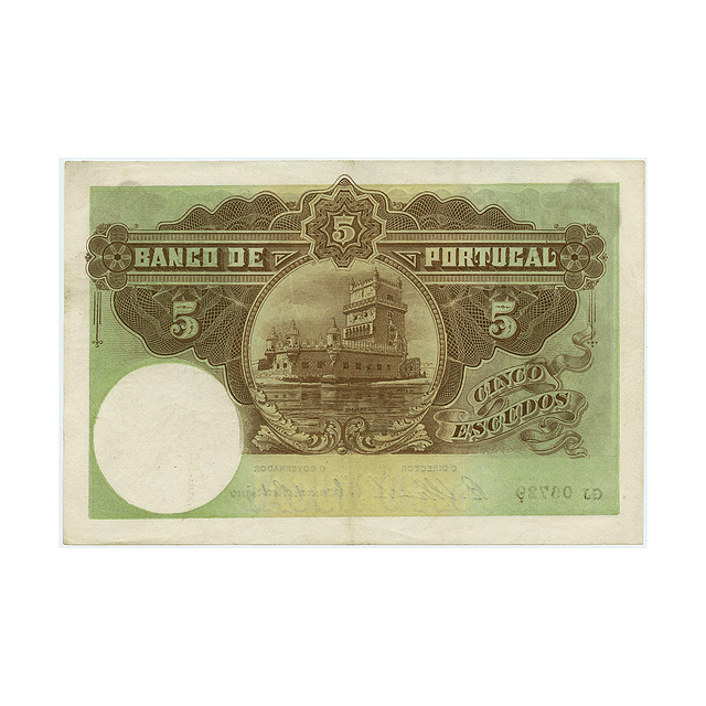 5 Escudos Alexandre Herculano 30.10.1914