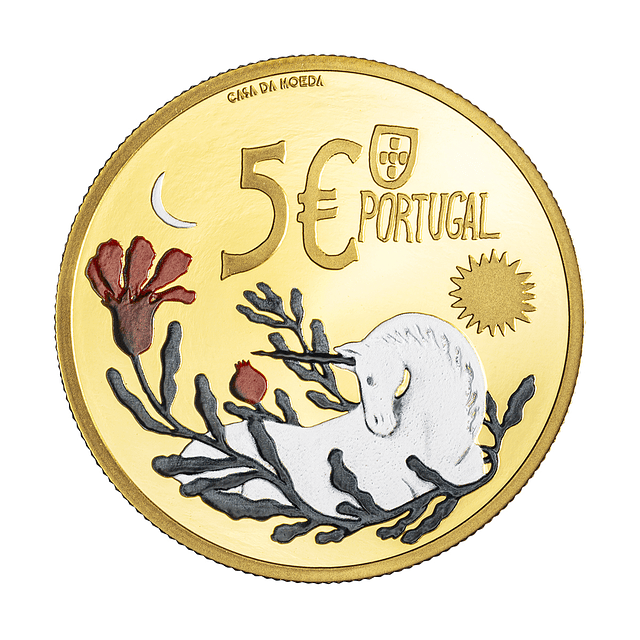 Ouro - 5.00 Euro O Unicórnio Revelado 2023
