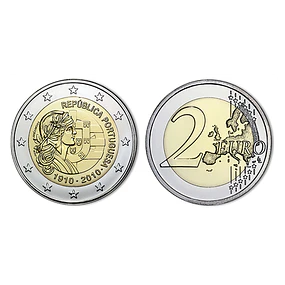 2.00 Euros 100 Anos da República 2010