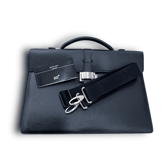 Montblanc Pasta Briefcase Preta Meisterstuck 