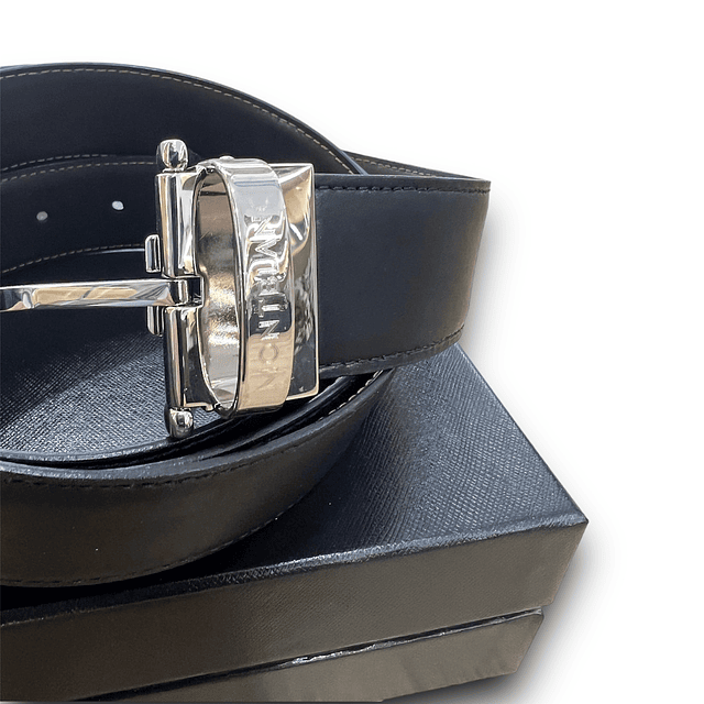 Montblanc Cinto em Pele Preto