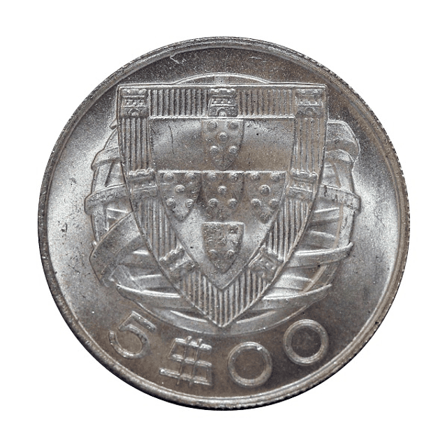 5 escudos 1933 Prata
