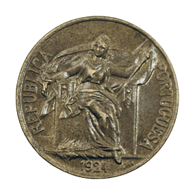 1 Escudo 1924 Bronze Aluminio