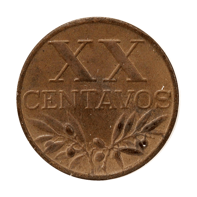 XX Centavos 1956 Bronze