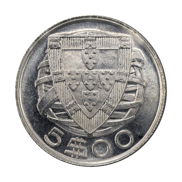 5 escudos 1951 Prata