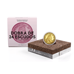 Ouro - 7.50 Euro Rei João V - "O Magnânimo" Dobra de 24 Escudos 2024