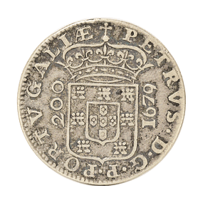 D. Pedro PR - 1/2 Cruzado 200 Reis 1679
