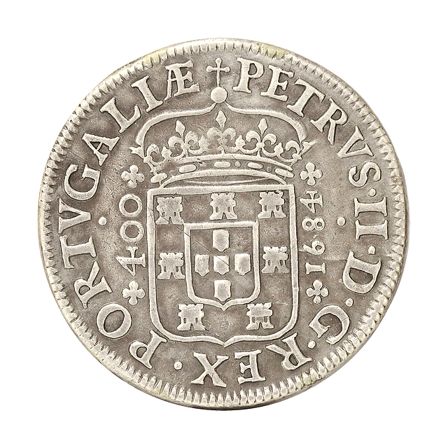 D. Pedro II - Cruzado Prata 1684