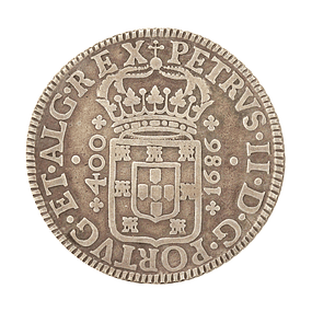 D. Pedro II - Cruzado Prata 1686