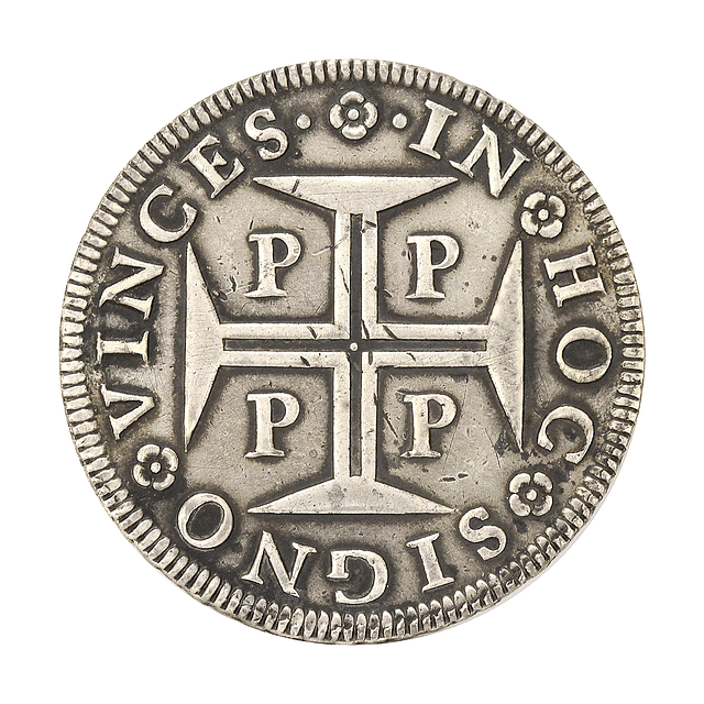 D. Pedro II - Cruzado Prata 1688 Porto