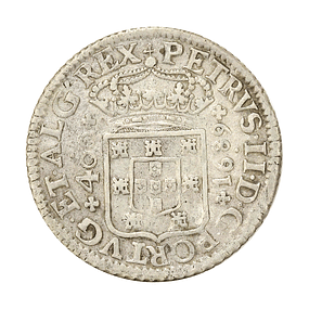 D. Pedro II - Cruzado Prata 1689